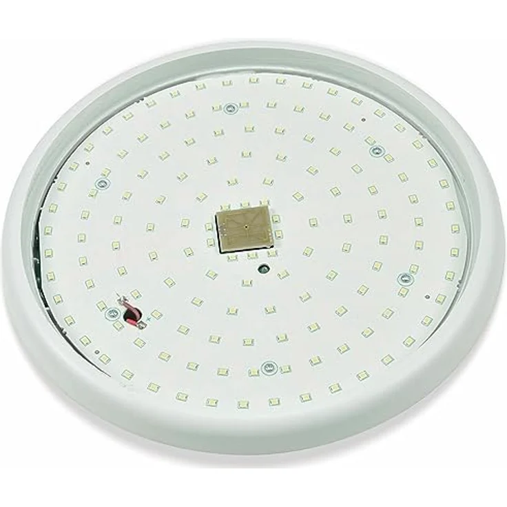 ChiliTec LED Deckenleuchte mit Bewegungsmelder 26cm IP54 Innen Aussen - Präsenzmelder Dämmerungssensor - 16W 1500Lm 40mm Flach - Rund Feuchtraumleuchte HF Radar Sensor 4000k Weiß – Bild 4