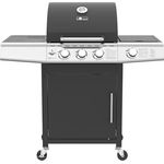 Gasgrill "MIAMI" von El Fuego® 3 Hauptbrenner + 1 Seitenbrenner | Brenner aus Edelstahl | inkl. Gasschlauch und Druckminderer | Grill Smoker Grillwagen BBQ | AY 506