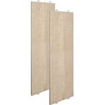 BigDean 2er Set Katzenkratzbrett Eckkratzbrett Kratzbrett Wand Wandkratzbrett Katzen Kratzecke 80cm