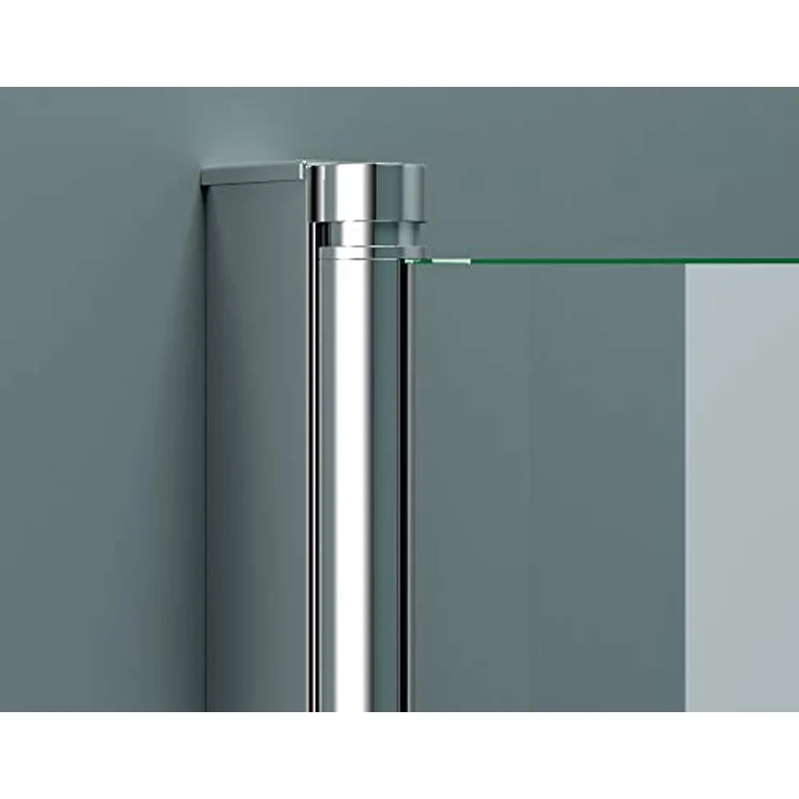 doporro 90x140 cm Design-Duschwand für Badewanne Badewannenaufsatz Duschabtrennung 6mm ESG-Sicherheitsglas inkl. NANO-Beschichtung Badewannenfaltwand – Bild 5