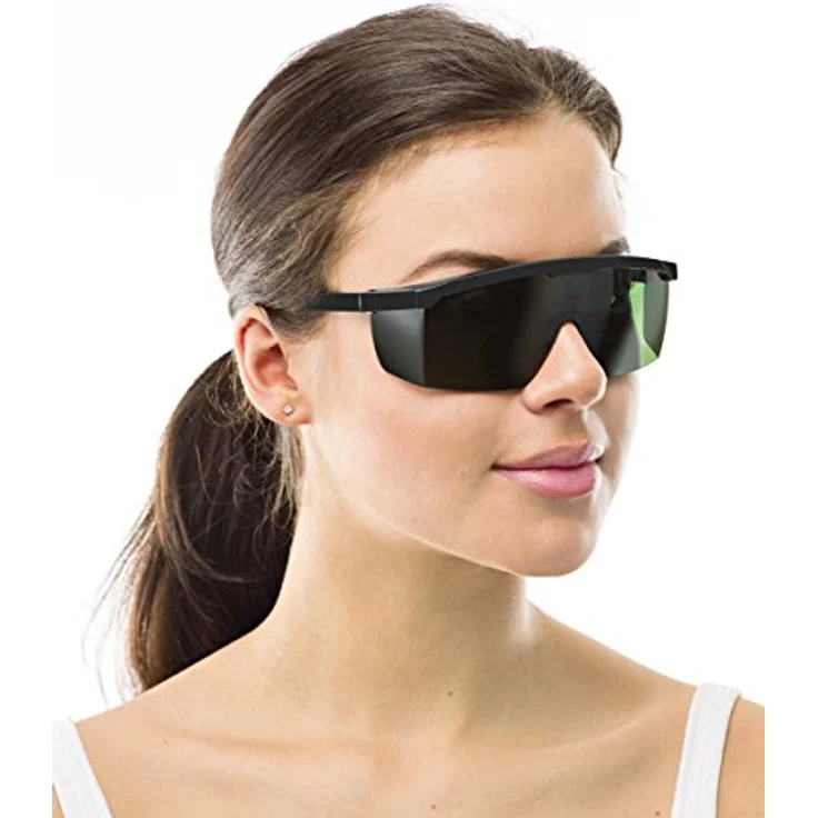AGETECH SafeLightPro F2 Lichtschutzbrille für IPL/SHR/HPL Haarentfernung, UV-C-Schutz, 200-3000nm, kratzfest, individuell verstellbar – Bild 2
