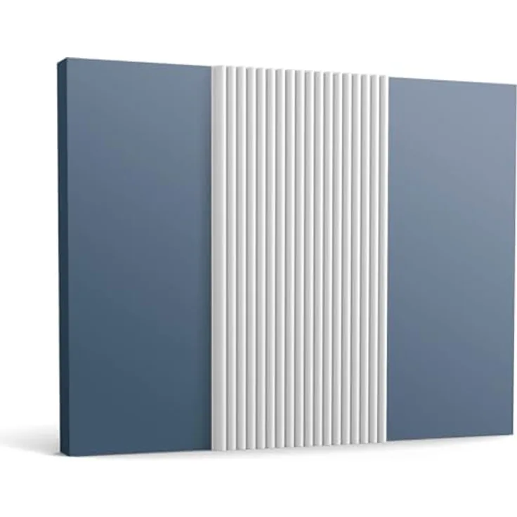 Orac 3D Wandpaneel WX210 REED, 200 cm x 1,3 cm x 25,5 cm, extrudiertes Polystyrol (HDPS), vorgrundiert, elegant, modern, für Innen- und Außenbereiche geeignet