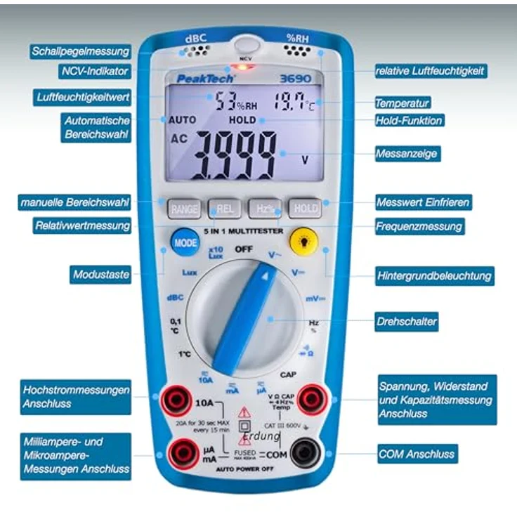 PeakTech P 3690 Digital-Multimeter , – Bild 7