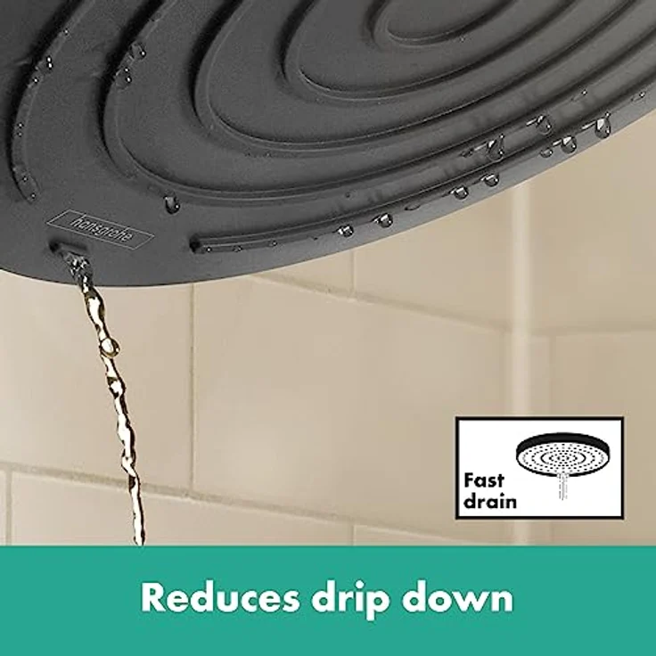 hansgrohe wassersparende Kopfbrause Pulsify S, 260mm Duschkopf, Regendusche mit 2 Strahlarten, Mattweiß – Bild 4
