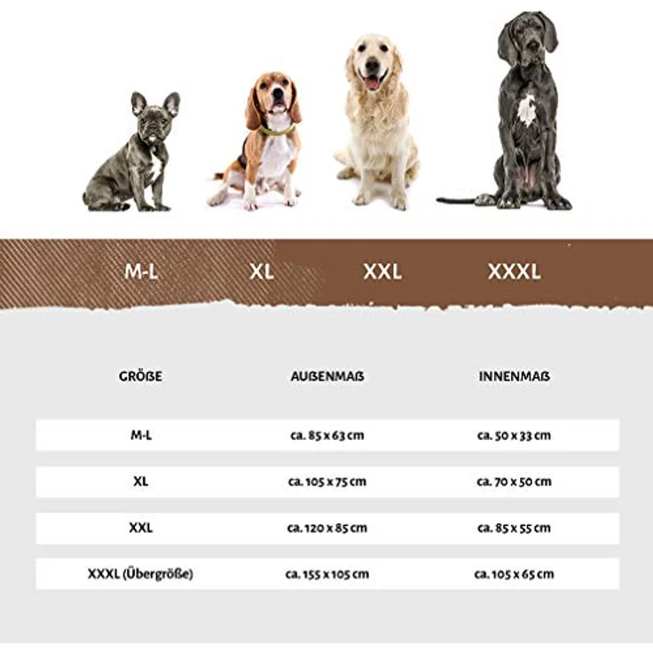 Knuffelwuff Hundebett Dreamline Schwarz M-L – Bild 5