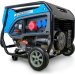 DeTec. Benzin Stromgenerator DT-6500E-3 | 6500W Benzinaggregat | 400V Starkstrom-Steckdose, Gelb