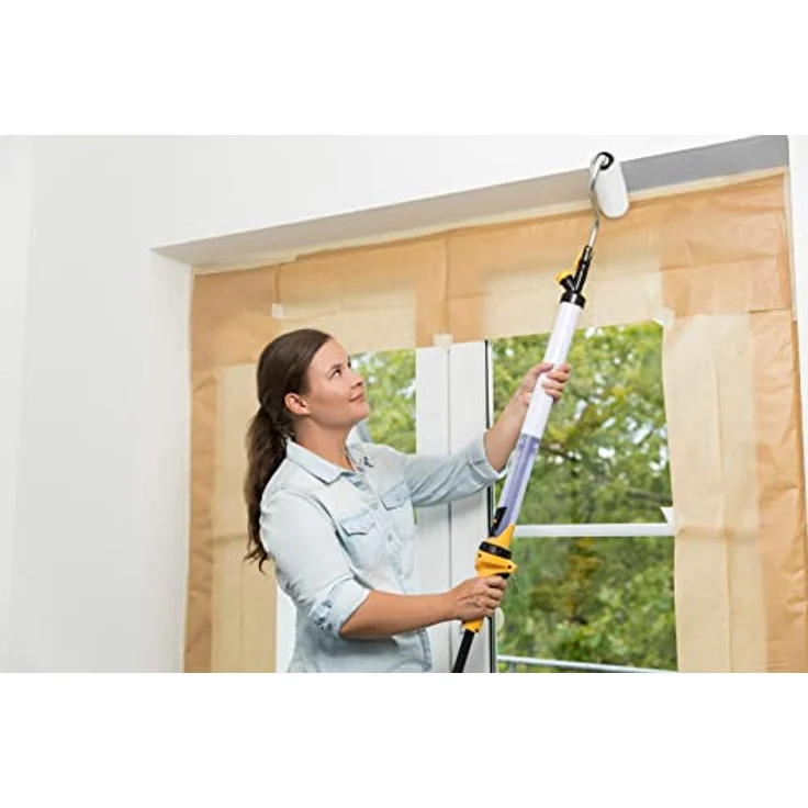 WAGNER Wall Roller EasyRoll, Farbrolle mit 550 ml Farbtank für wasserverdünnbare Farben, ideal für Innenwände und Decken – Bild 3