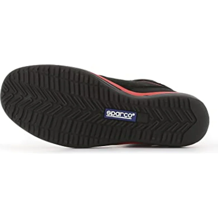 SPARCO Teamwork Sicherheitsschuhe Racing Evo S3, Rot und Schwarz, aus Leder und Wildleder, Größe 39, mit atmungsaktivem Mesh-Gewebe – Bild 6