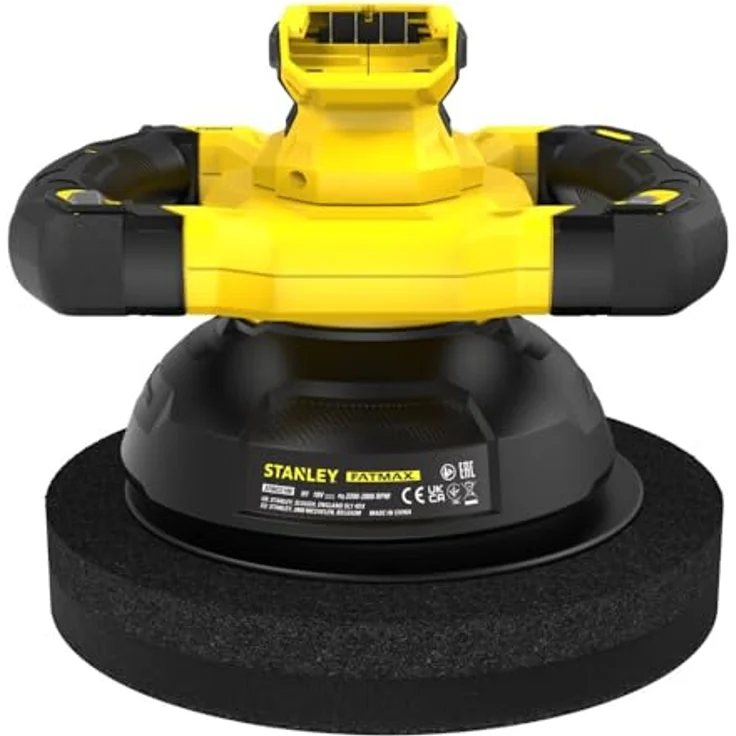 Stanley SFMCE100B-XJ, 18V Akku-Polierer mit 254 mm Raddurchmesser, stufenloser Geschwindigkeitsregelung und Hochleistungstriebwerk, ohne Akku und Ladegerät – Bild 1