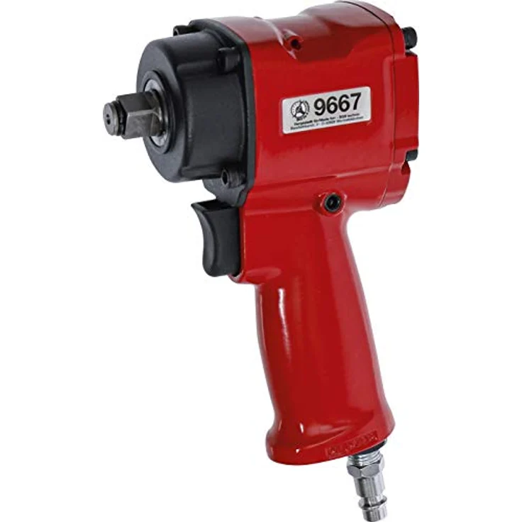 BGS Do it yourself 9667, Druckluft-Schlagschrauber, 12,5 mm (1/2"), 630 Nm, kurze Bauform, Doppelhammer