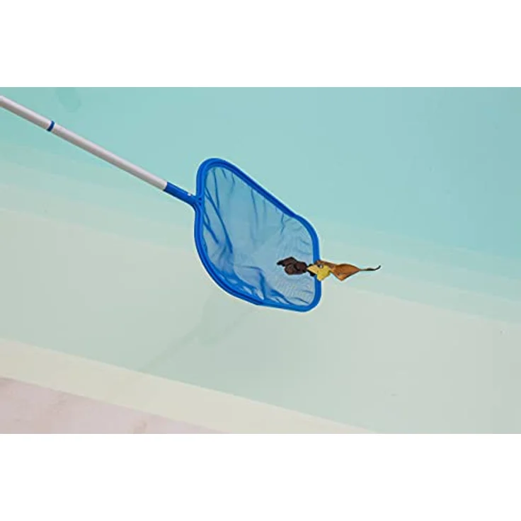 Steinbach Poolreinigung Laubkescher, mit Alustange 150 cm, blau, 240 x 320 mm, 061108 – Bild 5