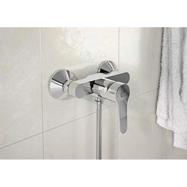 Ideal Standard BC488AA Alpha Brausearmatur Aufputz, mit Heißwassertemperaturbegrenzer, High-Performance Keramik-Kartusche und ECO-Funktion – Bild 2