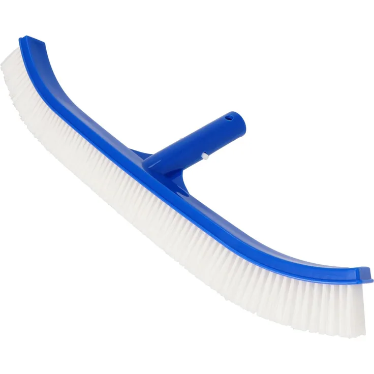 myPOOL Poolbürste gebogen 42cm, strapazierfähiges Pool-Zubehör ohne Stiel für alle Beckenarten