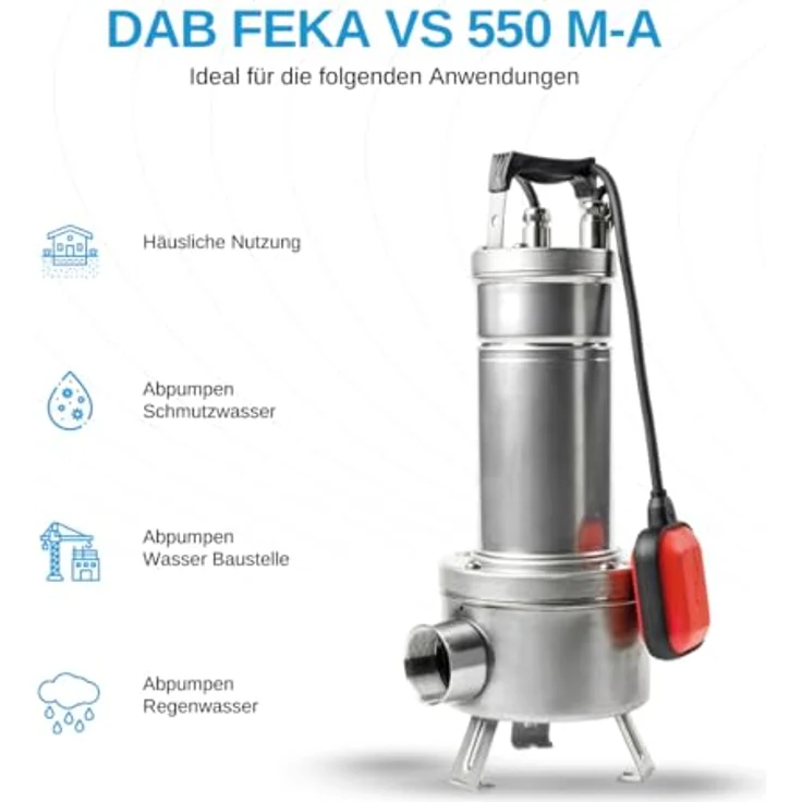 Dab FEKA VS 550 M-A 103040000 Tauchmotorpumpe – Bild 3
