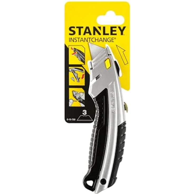 Stanley Schnellwechsel Profimesser (einziehbare Klinge, in 5 Positionen fixierbar, werkzeugloser Klingenwechsel) 0-10-788 – Bild 3