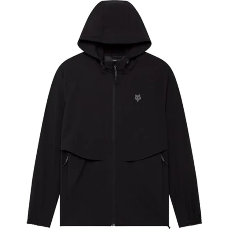 Fox Survivalist Windbreaker, Herren Velojacke mit Mesh-Einsätzen, Schwarz, Größe L