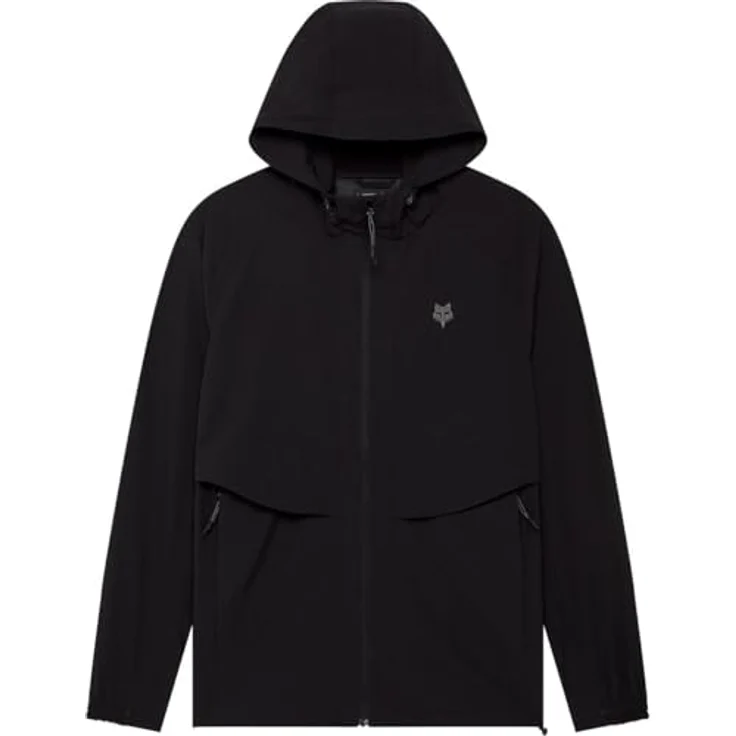 Fox Survivalist Windbreaker, Herren Velojacke mit Mesh-Einsätzen, Schwarz, Größe L – Bild 1