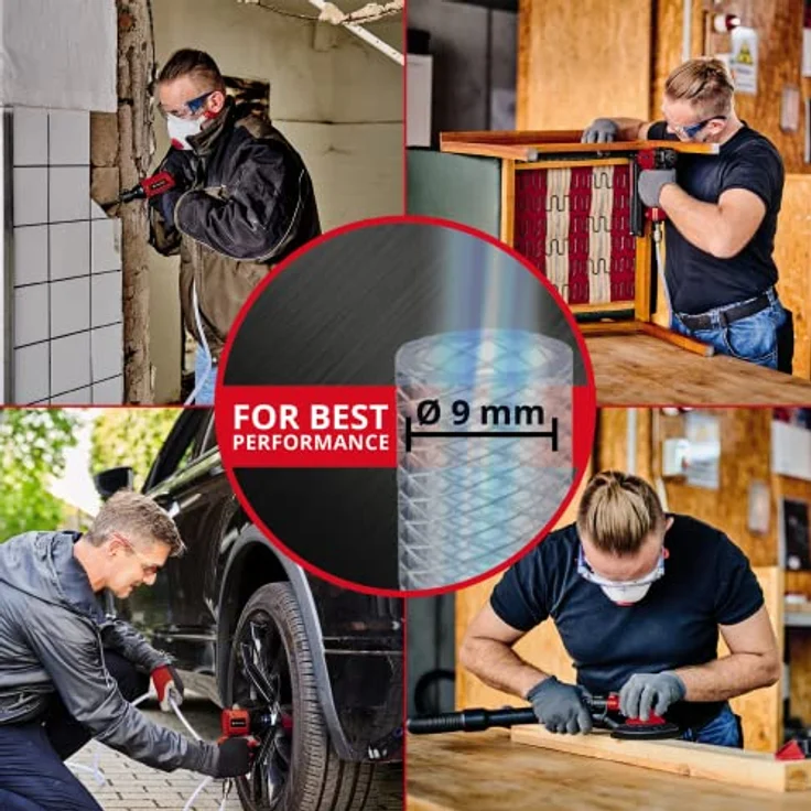 Einhell Druckluft-Schlagschrauber TC-PW 610 Compact (max. 8 bar, max. Drehmoment 610 Nm, 1/2"-Vierkantantrieb, Links-/Rechtslauf, Lieferung im Koffer, inkl. 3 Stecknüssen) – Bild 4