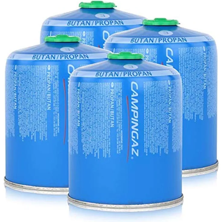 Campingaz Ventil-Gaskartusche CV470 Plus, 450g Butan/Propan Gas, 4er Pack