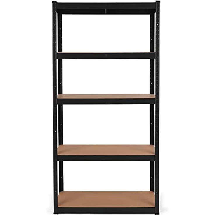 Stagecaptain Heavyrack Lagerregal 2X Set - 5 Böden - Pulverbeschichtetes Metall - Tragkraft 875 kg - Schwarz – Bild 4