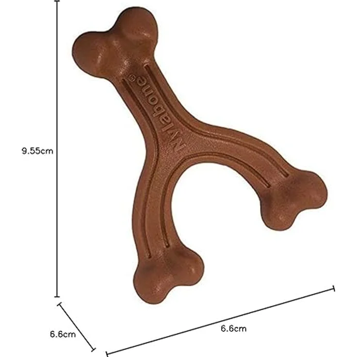 Nylabone Extreme Kauknochen Gabelknochen Bison-Geschmack L – für Hunde bis 23 kg – Bild 5