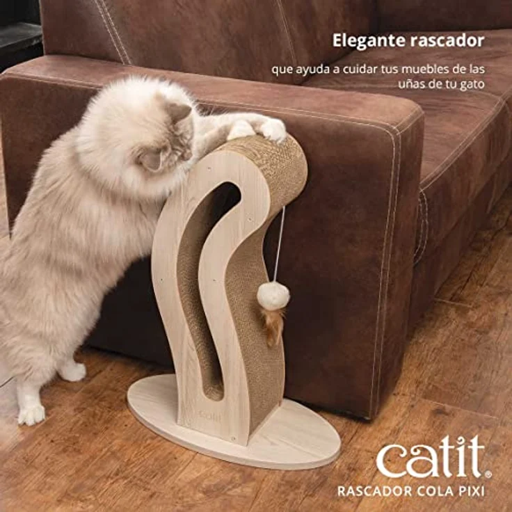 Catit 42515 Pixi Kratzer, Schwanz - Hochwertiger katzenkratzer mit Design in Katzenformen – Bild 3