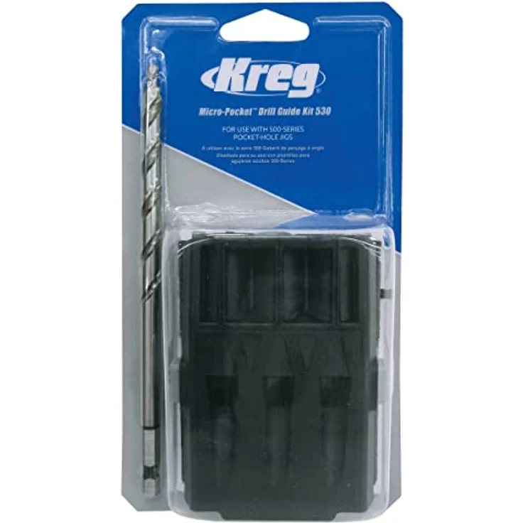 Kreg 520 Micro Bohrschablonen Set, inkl. Stufenbohrer für kompakte Taschenlöcher, kompatibel mit Kreg Jig 520 – Bild 2