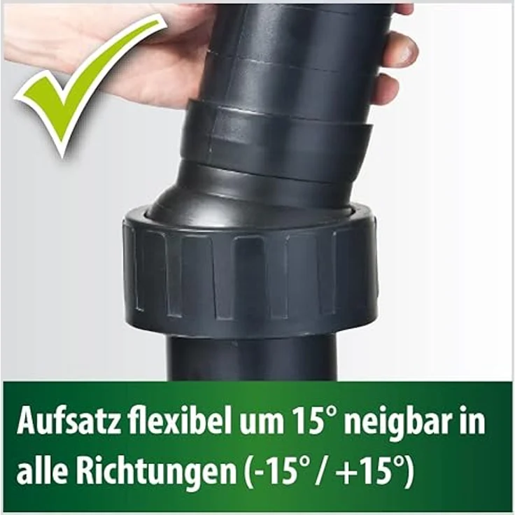 Heissner Teichfilter Profi Standskimmer bis 40qm Wasseroberfläche, Höhenverstellbar, für Pumpen 6000-20000 l/h, mind. Eintauchtiefe 35 cm – Bild 7