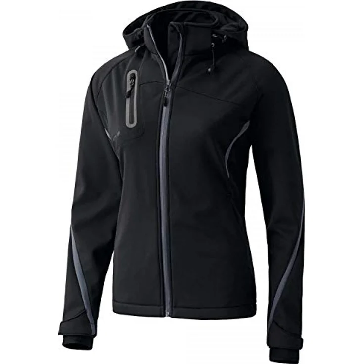 Erima Softshelljacke Damen Softshelljacke Function, Flexibles Softshell-Material, ERIMA-TEX® Membran, Atmungsaktiv, Handstulpen, abnehmbare Kapuze, blau – Bild 2