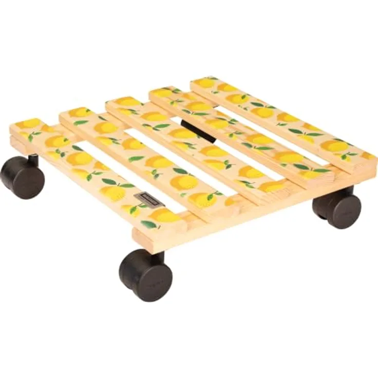 Wagner Multi Roller GH0644, Pflanzenroller mit Zitronenmotiv, 290 mm x 290 mm, Tragkraft 100 kg