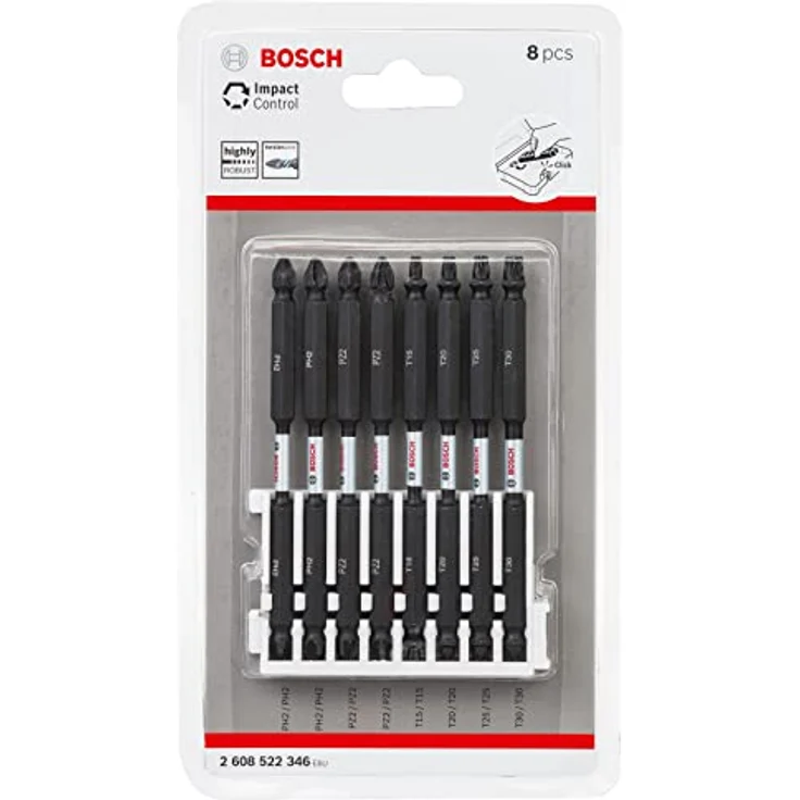 Doppelklingenbit-Set Impact Control, 8-teilig, div erse, 110 mm – Bild 3