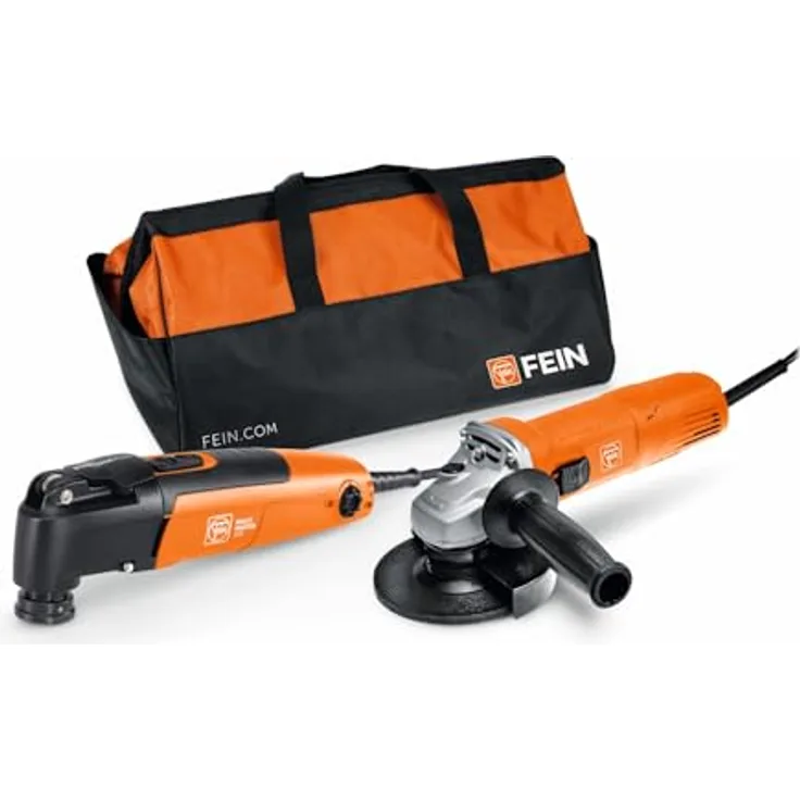 Fein Winkelschleifer CG 7-125, kompakter Winkelschleifer mit drehbarem Vollmetall-Getriebekopf und 250 W Motor
