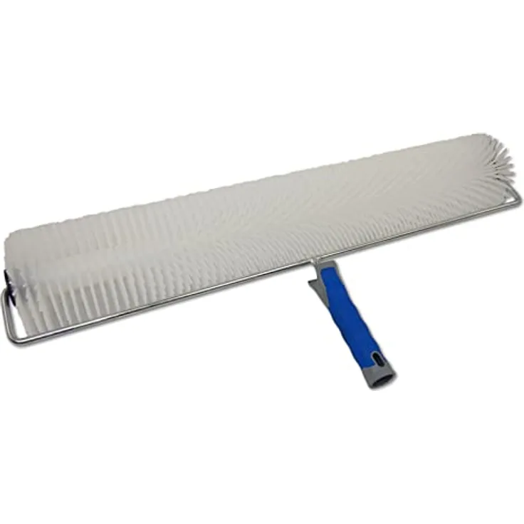 DEWEPRO Stachelwalze 70cm - Stachellänge 40mm - Stabiler Metallbügel und 2-K-Handgriff mit Stielaufnahme - Entlüftungsroller - Entlüfterrolle -Igelwalze - Betonentlüfterrolle in Profi-Qualität