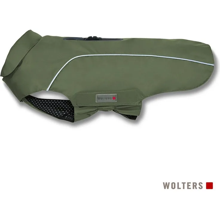 Wolters Hundemantel Regenjacke Easy Rain, in verschiedenen Größen, für Hunde, mit reflektierenden Details, zweifarbig abgesetzt in Blau