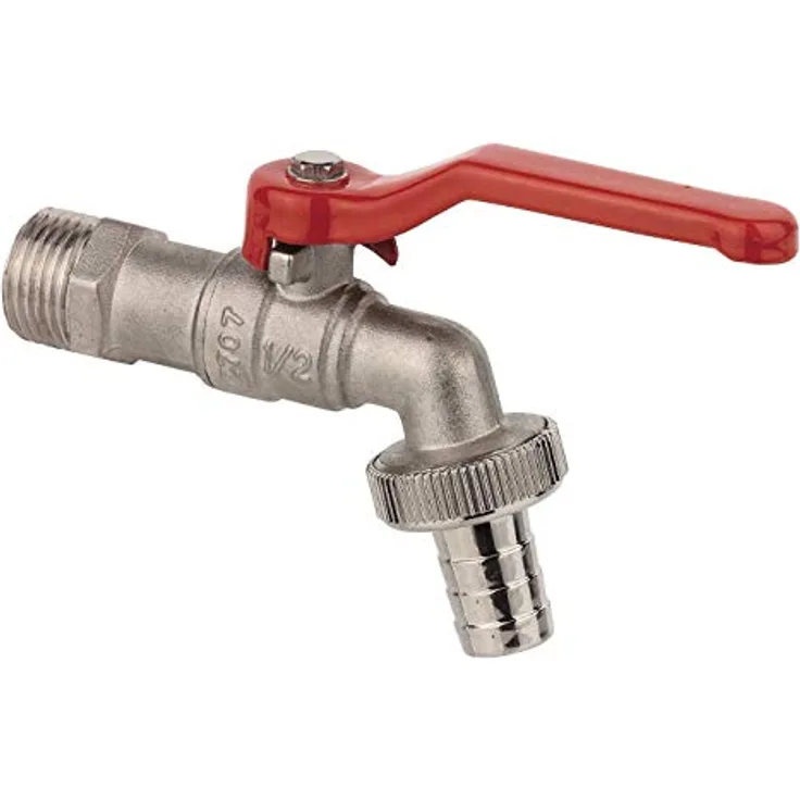 Kirchhoff MS Kugel-Auslaufhahn | Messing | 1/2" AG x 3/4" AG x 1/2" T | für Gartenbewässerung | Wasserhahn Garten - Preisvergleich