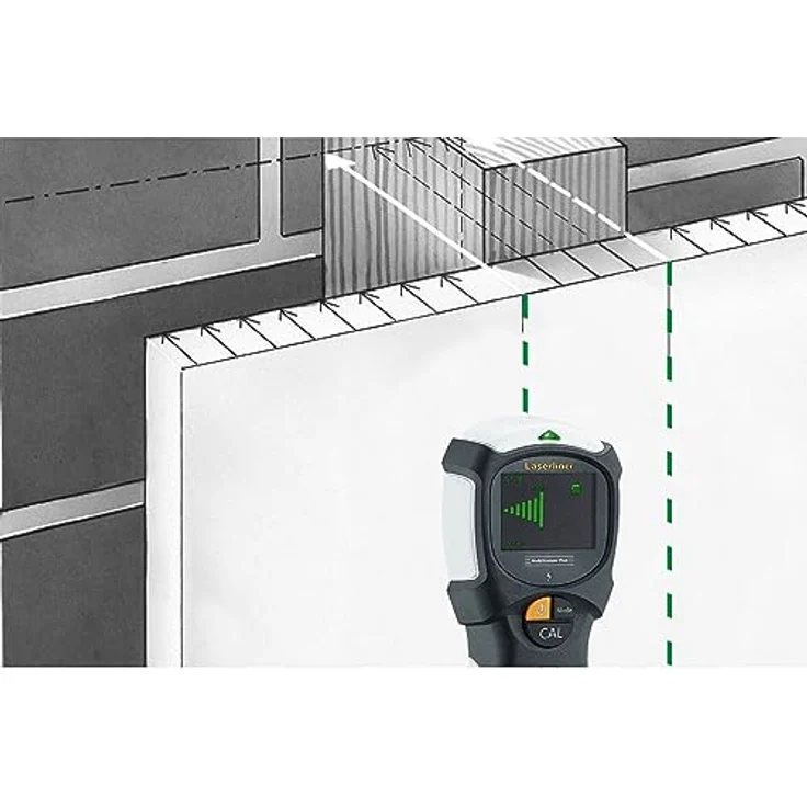 LASERLINER MultiScanner Plus 080.967A, Leitungsortungsgerät mit Ortungstiefe bis 120 mm, inkl. Tiefenanzeige und Tragekoffer – Bild 9