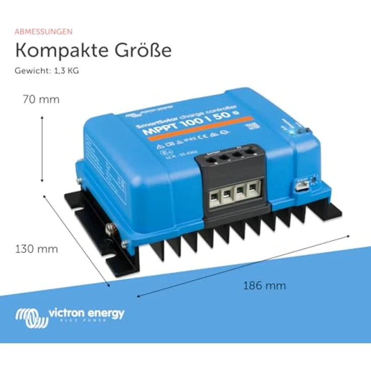 Victron Energy SmartSolar MPPT 100V 50 Amp 12/24-Volt Solar Laderegler (Bluetooth) - Effiziente Energiegewinnung mit MPPT-Technologie – Bild 4