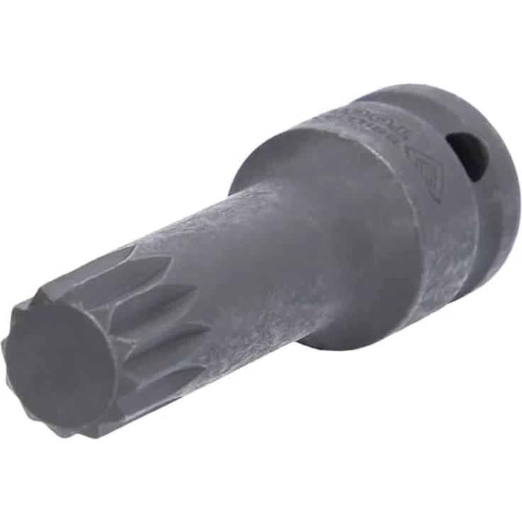 Brilliant Tools XZN Kraft Bit-Stecknuss M18, 1/2" Innenvierkant-Antrieb, phosphatiert aus Chrom-Molybdän-Stahl, 78 mm Länge – Bild 1