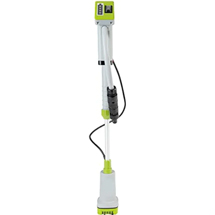 Grafner Regenfasspumpe Akku Schmutzwassertauchpumpe, 1500 l/h Fördervolumen, Trockenlaufschutz, wechselbarer Akku, Teleskopverstellung – Bild 2