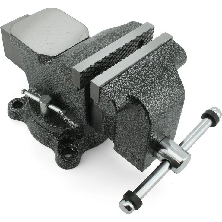 Yato Maschinenschraubstock Schraubstock 100 mm YT-6501, mit Amboss und praktischem 360° Drehteller – Bild 1