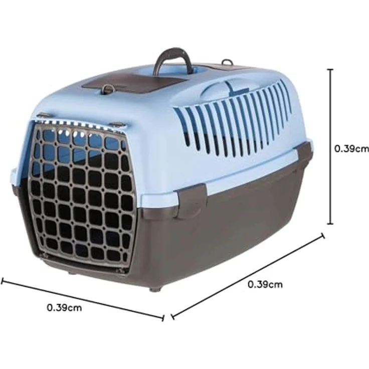 Trixie Katzen- und Hundebox Traveller Capri 3 blau/grau – Bild 6