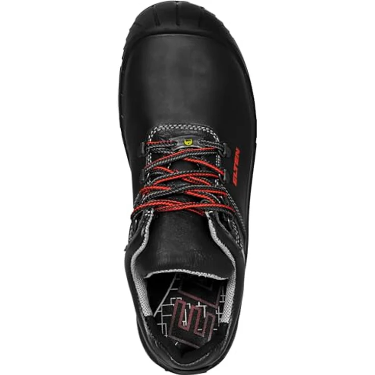 ELTEN RENZO Low ESD S3 Sicherheitsschuh, rindleder, ESD-fähig, atmungsaktives Textilfutter, grobstollige PU/PU Sohle – Bild 7