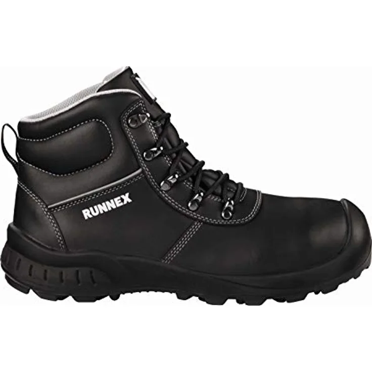 BIG Arbeitsschutz RUNNEX® S3-Sicherheitsschnürstiefel TeamStar, hydrophobiertes Glattleder, Aluminium-Zehenschutzkappe, metallfreie Durchtritthemmung, Größen 36-48