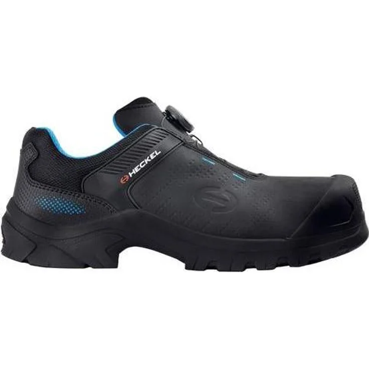 Uvex Sports MACSOLE ADVENTURE 3.0 Halbschuhe S3, Sicherheitsschuhe mit Boa Fit System, ölbeständig, schwarz/blau, Größe 40, Weite 10