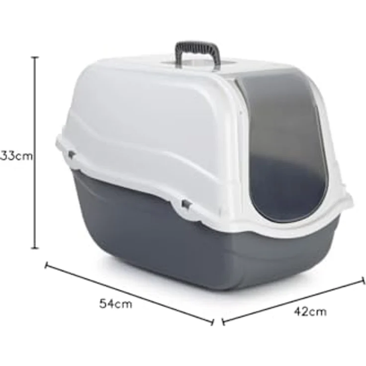 Beeztees 400482 Toilette Romeo, 54 x 33 x 42 cm, grau/weiß – Bild 2