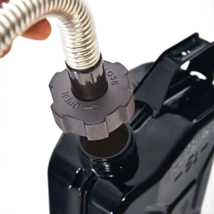 BW® Benzinkanister Metall 2x 20 Liter, Schraubverschluss mit Ausgießer, schwarz RAL 9005, TÜV-geprüft, UN-zugelassen, Made in Europe – Bild 5
