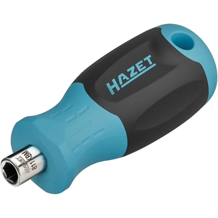 Hazet Bithalter 811KBM, 70 mm Länge, 1/4 Zoll Sechskant hohl, magnetische Bitaufnahme, rutschfester Griff – Bild 1