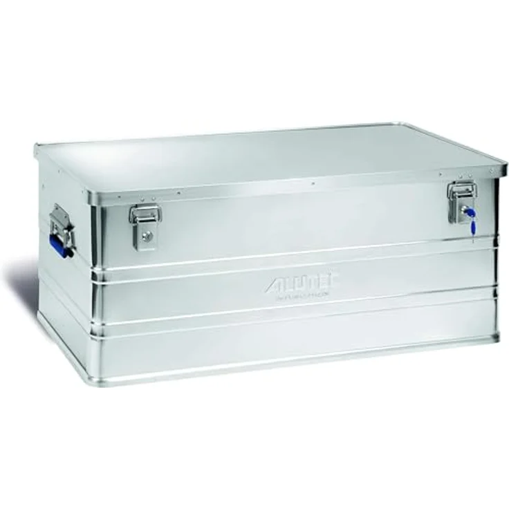 LUTEC Alutec Aluminiumbox Classic XL, Werkzeugbox aus 0,8 mm Aluminium, silber, 142 l Fassungsvermögen, stoßsicher und wasserdicht – Bild 1