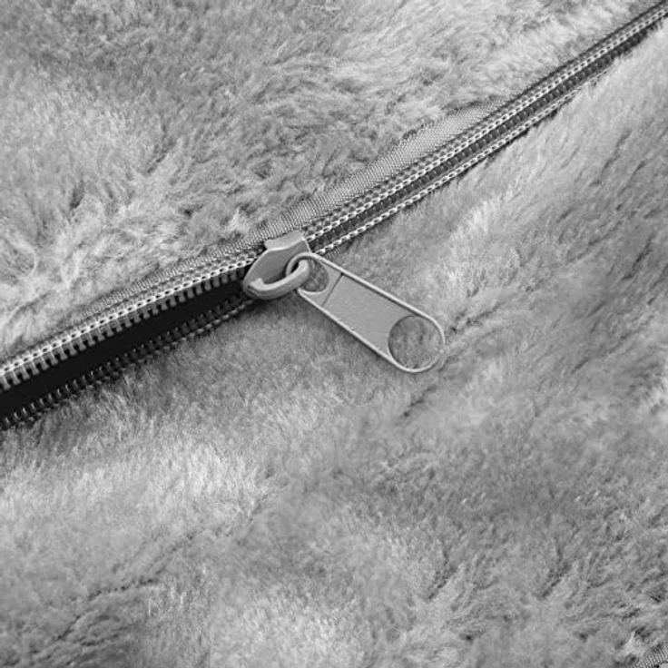 CanadianCat Company Katzen Kuschelsack für Heizkörper, grau, flauschige Liegemulde mit verstellbaren Bügeln, 47 x 35 x 42 cm – Bild 5