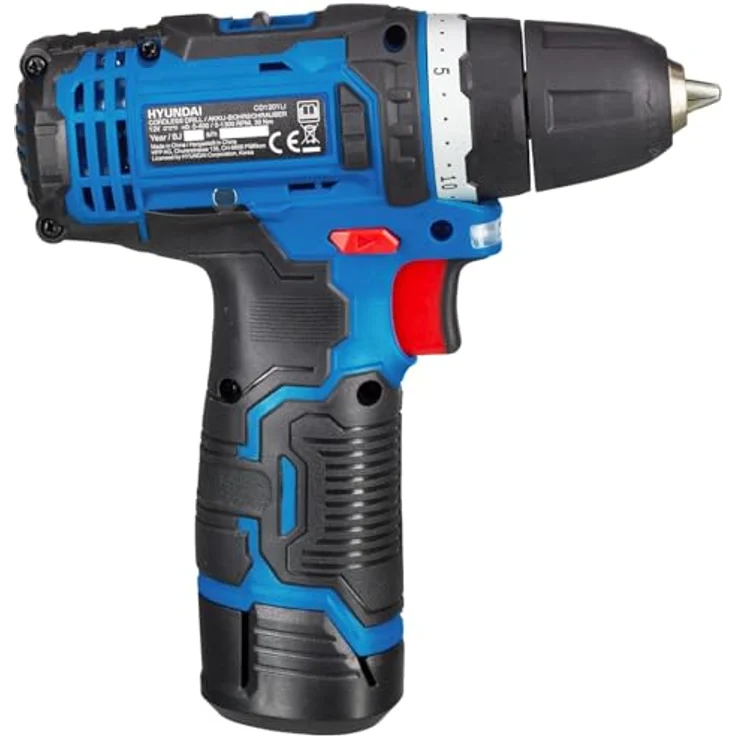 Hyundai HYUNDAI Akku-Bohrschrauber CD1201LI SET (12V Akkuschrauber, Akkubohrer) – Bild 3